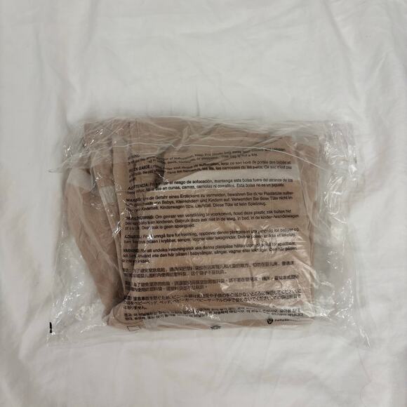 NWT Lululemon Perfectly Oversized Cropped Crew Stripe Cafe Au Lait White Opal - Picture 5 of 10